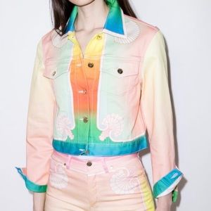 Casablanca lucid dream cropped denim jacket very rare! Never worn with tags!